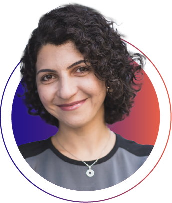 NovoEd Story - Farnaz Ronaghi Founder Graphic