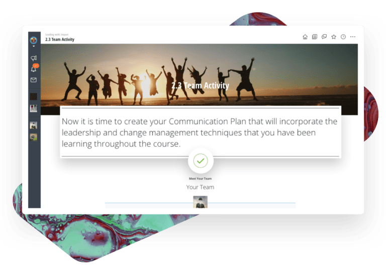 Enterprise training page - Employee Engagement Image of NovoEd Platform