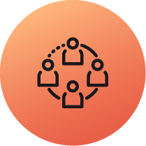 Collaboration and Peer Learning icon